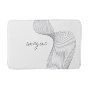 Modern, simple, elegant graphic design of Imagine Bath Mat