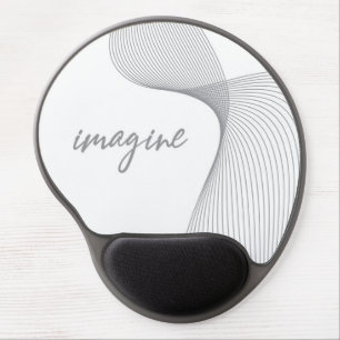 Modern, simple, elegant graphic design of Imagine Gel Mouse Pad