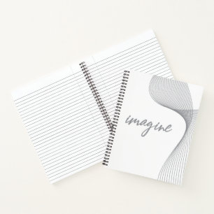Modern, simple, elegant graphic design of Imagine Notebook