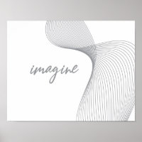Modern, simple, elegant graphic design of Imagine