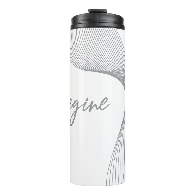 Modern, simple, elegant graphic design of Imagine Thermal Tumbler (Front)