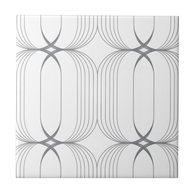 Modern, simple elegant luxury illustration pattern ceramic tile (Front)
