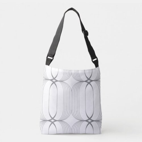 Modern simple elegant luxury illustration pattern crossbody bag
