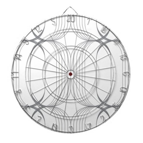 Modern simple elegant luxury illustration pattern dart board
