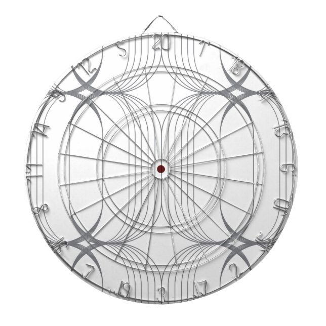 Modern, simple elegant luxury illustration pattern dart board (Front)