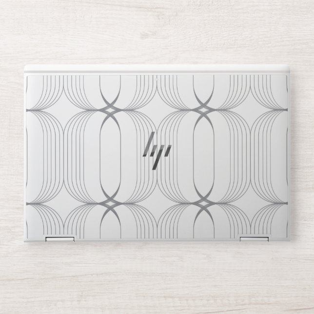 Modern, simple elegant luxury illustration pattern HP laptop skin (Front)