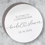 Modern Simple Elegant Minimal Heart Bridal Shower Car Magnet<br><div class="desc">This simple and modern design is composed of sans serif and playful cursive typography with doodle hearts. Perfect for wedding bridal showeer party favors.</div>