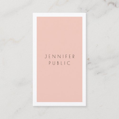 Modern Simple Elegant Minimalist Personalized Business Card