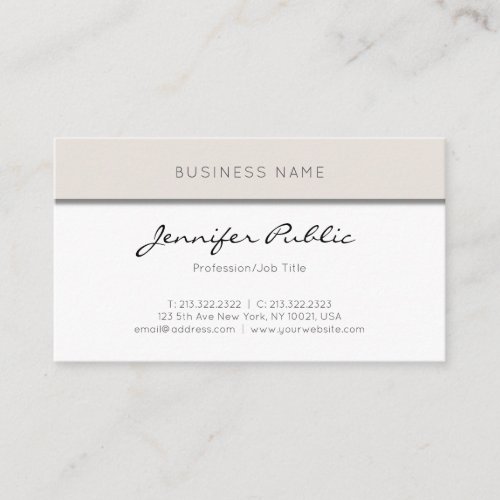 Modern Simple Elegant Minimalist Professional Cool Business Card
