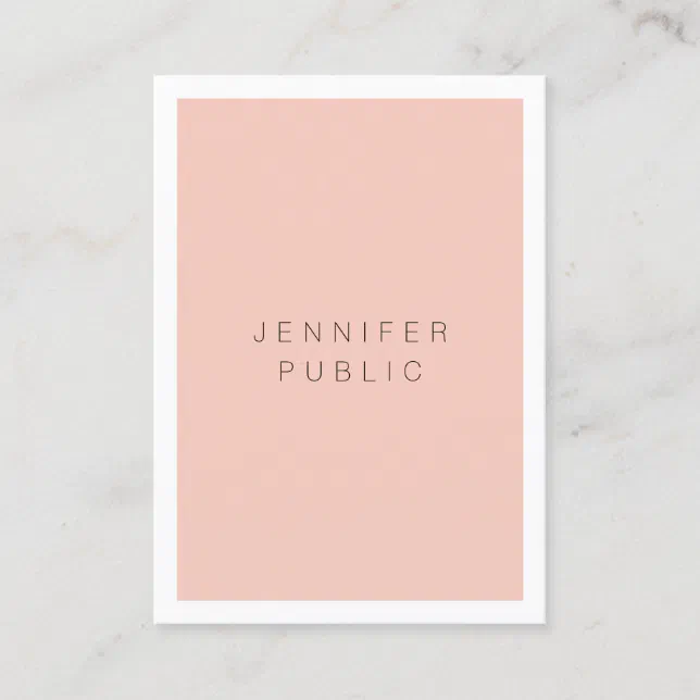 Modern Simple Elegant Minimalist Template Business Card | Zazzle