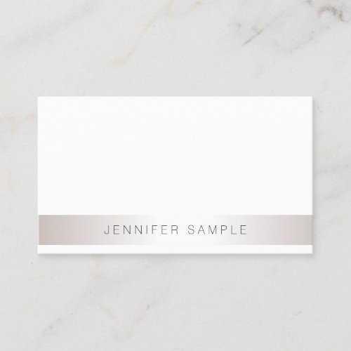 Modern Simple Elegant Minimalist Template Salon Business Card