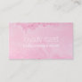 Modern Simple Elegant Pink Marble Salon Loyalty Card
