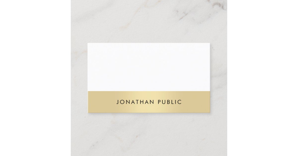 Modern Simple Elegant Plain Professional Trendy Business Card | Zazzle