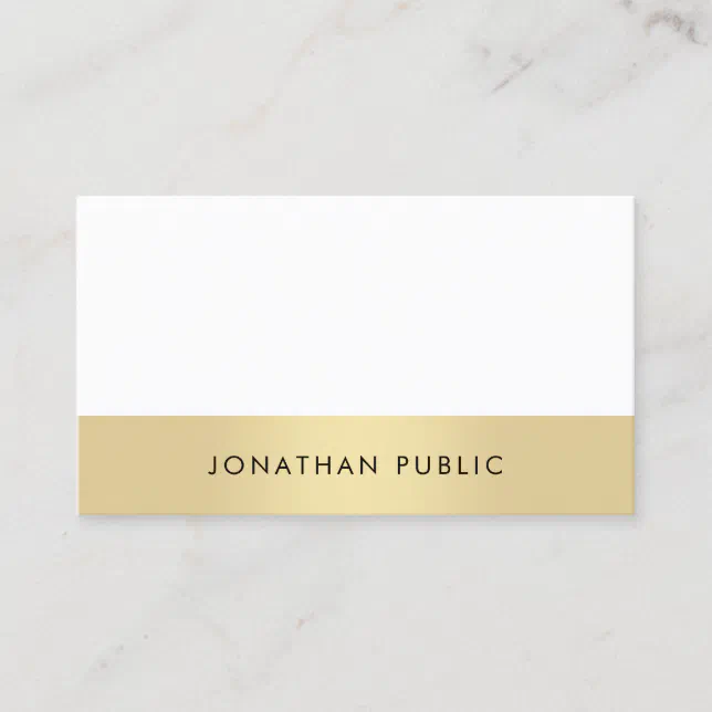 Modern Simple Elegant Plain Professional Trendy Business Card | Zazzle