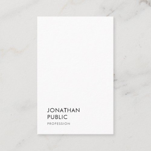 Modern Simple Elegant Professional Template Trendy Business Card