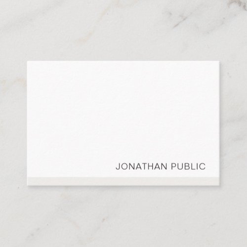 Modern Simple Elegant Template Professional Business Card