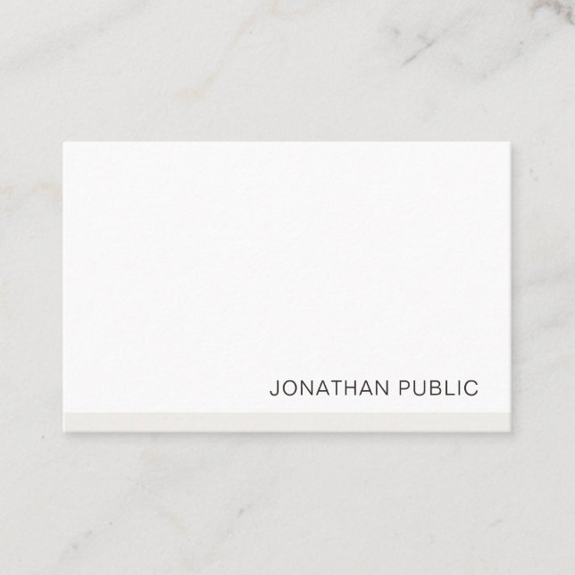 Modern Simple Elegant Template Professional Business Card (Front)