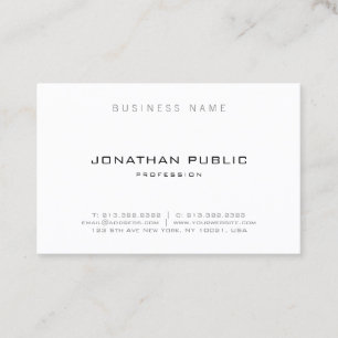 Modern Simple Elegant Template Professional Business Card