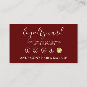 Modern Simple elegant typography Loyalty Card