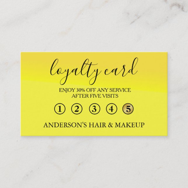 Modern Simple elegant typography Loyalty Card (Front)