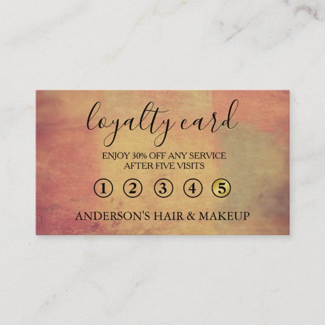 Modern Simple elegant typography Loyalty Card (Front)
