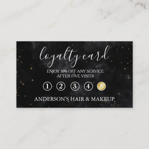 Modern Simple elegant typography Loyalty Card