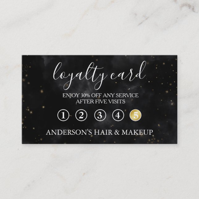 Modern Simple elegant typography Loyalty Card (Front)