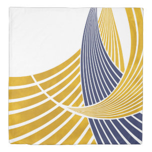 Modern, simple, elegant, waves, lines, stripes duvet cover