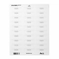 Modern Simple Elegant White Professional Plain Label | Zazzle