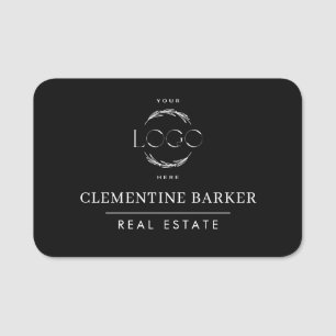 Modern simple Elegant your logo Name Tag