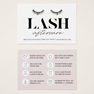 Modern Simple Eyelash Extensions Lash Aftercare