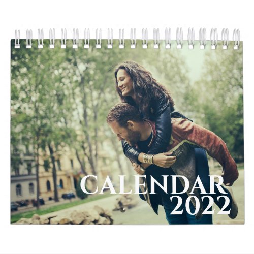 Modern Simple Family Collage Photo 2022 Calendar