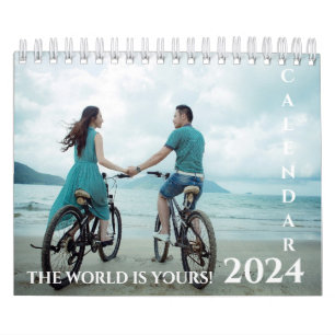 Modern Simple Family Collage Photo 2024 Calendar