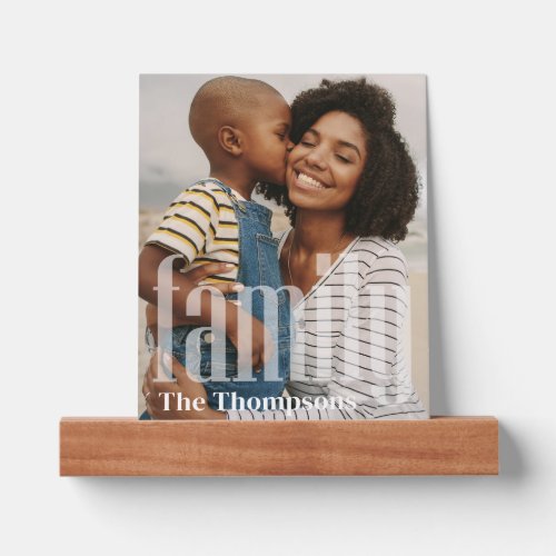 Modern Simple Family Photography Keepsake Picture Ledge