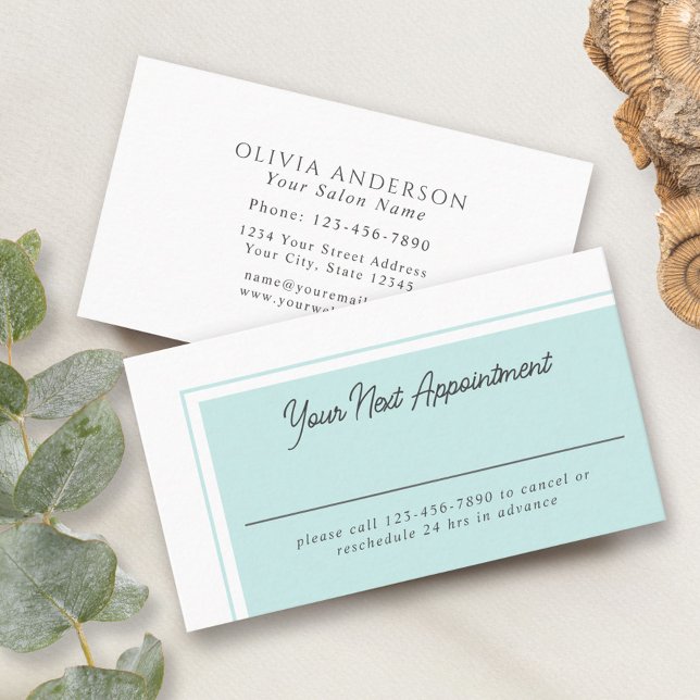 Modern Simple Feminine Next Appointment Card (Creator Uploaded)