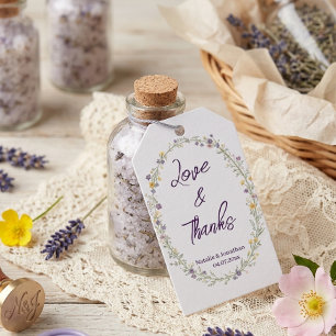 Modern simple Floral Boho Wedding Thank You  Gift Tags