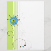 Modern Simple Flower Green Typography (Front)