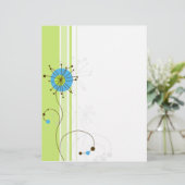 Modern Simple Flower Green Typography (Standing Front)