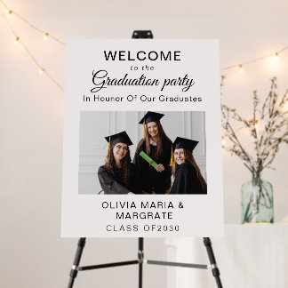 Modern Simple Friends Graduation Party Foam Board