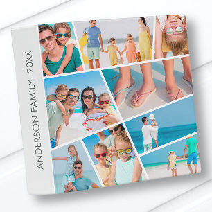  Modern Simple Fun Custom 9 Images Collage Photos 3 Ring Binder