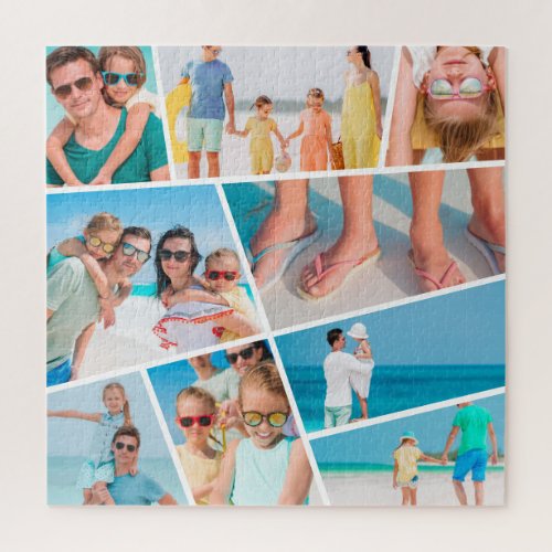  Modern Simple Fun Custom 9 Images Collage Photos Jigsaw Puzzle