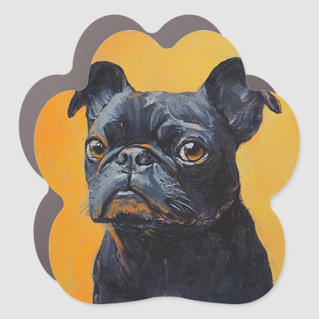 Modern Simple Fun Custom Pet Photo Keepsake Car  Car Magnet (Front)