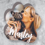 Modern Simple Fun Custom Pet Photo Keepsake Car Magnet<br><div class="desc">This simple and classic design is composed of playful cursive typography and add a custom photo of your pet.</div>