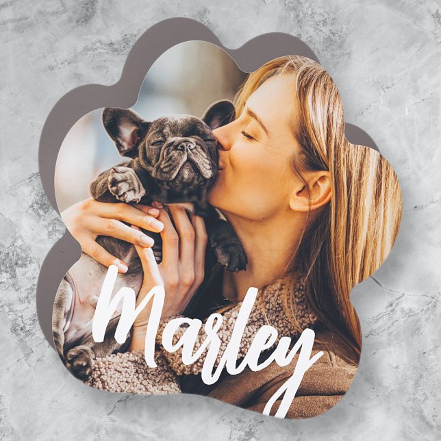 Modern Simple Fun Custom Pet Photo Keepsake Car Magnet (Creator Uploaded)