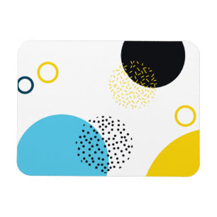 Modern, simple, fun, Memphis style geometric art Magnet
