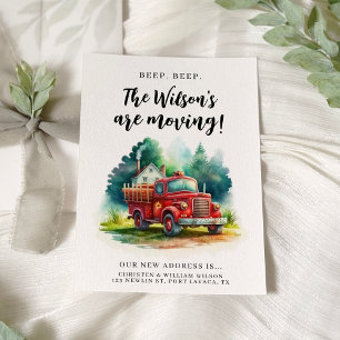 Modern Simple Funny New House Moving Announcement