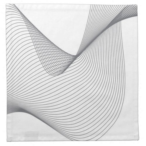 Modern simple futuristic urban wavy illustration cloth napkin