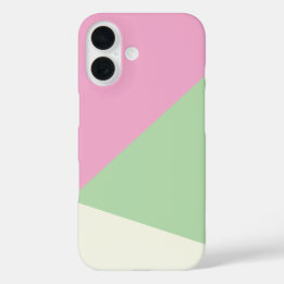 Modern Simple Geometric Color Block iPhone 16 Case