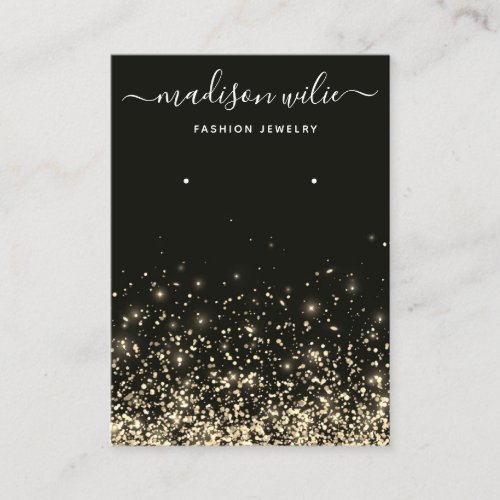 Modern Simple glitter jewelry earring display Chic Business Card