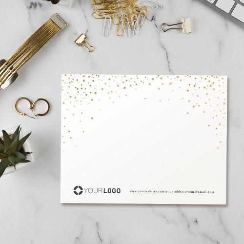 Modern simple gold glitter personalized Stationery Thank You Card